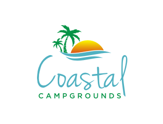 Coastal Campgrounds logo design by tejo