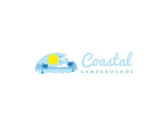 Coastal Campgrounds logo design by elleen