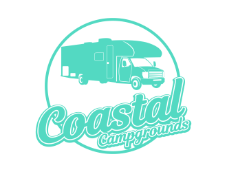 Coastal Campgrounds logo design by beejo