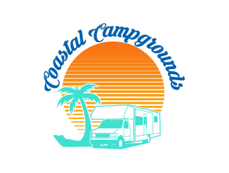 Coastal Campgrounds logo design by IanGAB