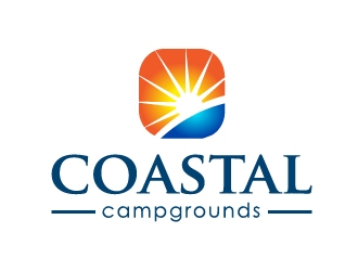 Coastal Campgrounds logo design by Marianne