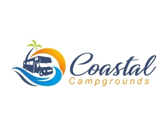 Coastal Campgrounds logo design by adwebicon