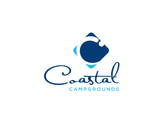 Coastal Campgrounds logo design by mbamboex