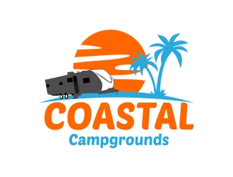 Coastal Campgrounds logo design by mckris