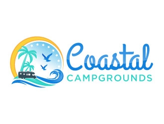 Coastal Campgrounds logo design by Suvendu