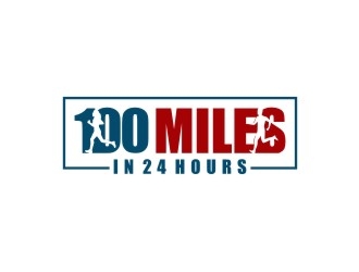100 Miles In 24 Hours logo design by agil