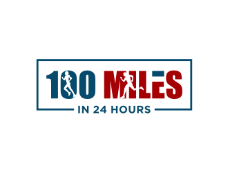 100 Miles In 24 Hours logo design by asyqh
