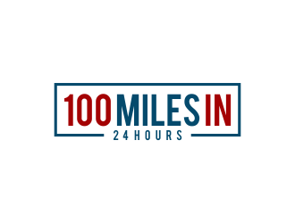 100 Miles In 24 Hours logo design by oke2angconcept