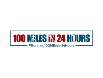 100 Miles In 24 Hours logo design by naldart