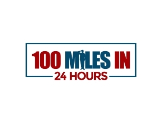 100 Miles In 24 Hours logo design by naldart