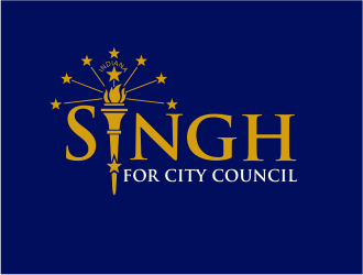 Singh for City Council logo design by Girly