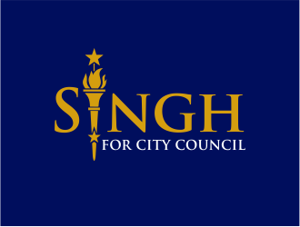 Singh for City Council logo design by Girly