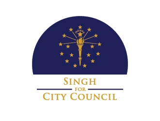 Singh for City Council logo design by Lovoos