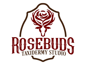 Rosebuds Taxidermy Studio logo design by jaize