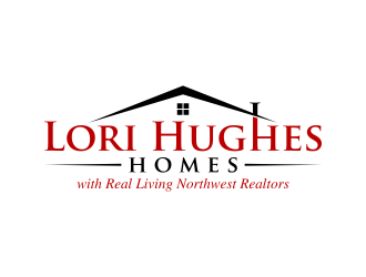 Lori Hughes Homes with Real Living Northwest Realtors logo design by pakNton