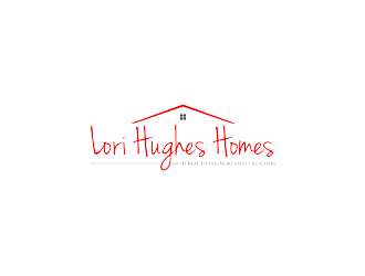 Lori Hughes Homes with Real Living Northwest Realtors logo design by narnia