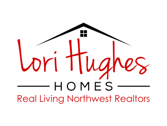 Lori Hughes Homes with Real Living Northwest Realtors logo design by cintoko