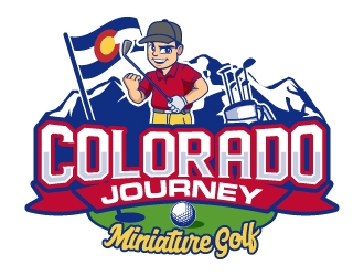 Colorado Journey Miniature Golf logo design by Aelius