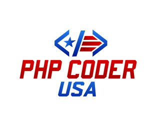 PHP Coder USA logo design by megalogos