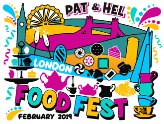 Pat & Hel London Food Fest February 2019 logo design by coco