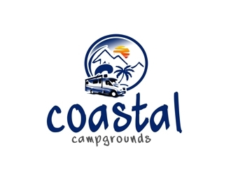 Coastal Campgrounds logo design by bougalla005