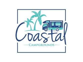Coastal Campgrounds logo design by Erasedink