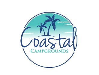 Coastal Campgrounds logo design by Erasedink