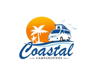 Coastal Campgrounds logo design by art-design