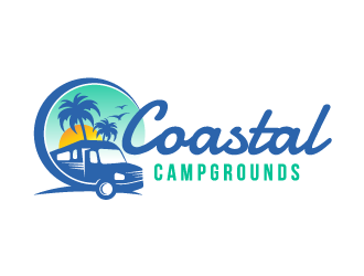 Coastal Campgrounds logo design by dchris