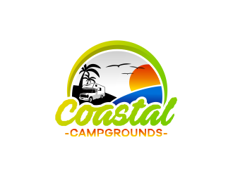Coastal Campgrounds logo design by WooW