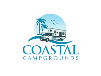 Coastal Campgrounds logo design by kunejo