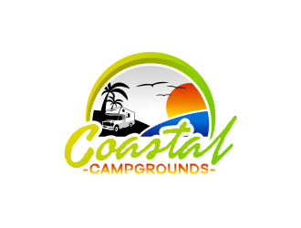Coastal Campgrounds logo design by WooW