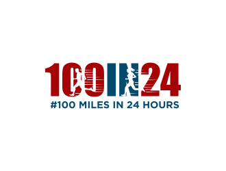 100 Miles In 24 Hours logo design by ammad