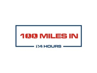 100 Miles In 24 Hours logo design by EkoBooM
