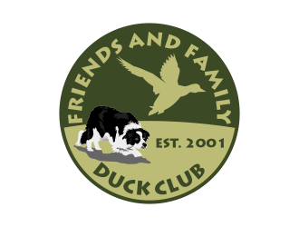 Friends and Family Duck Club Est. 2001 logo design by Kruger