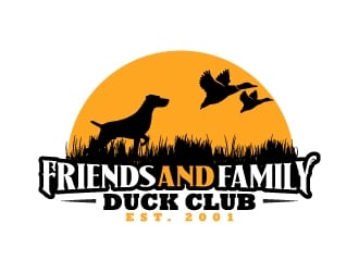 Friends and Family Duck Club Est. 2001 logo design by karjen