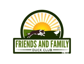 Friends and Family Duck Club Est. 2001 logo design by karjen
