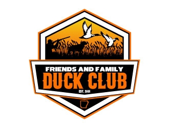 Friends and Family Duck Club Est. 2001 logo design by daywalker