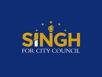 Singh for City Council logo design by naldart