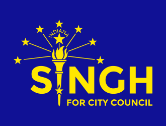 Singh for City Council logo design by aldesign