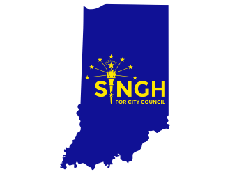 Singh for City Council logo design by aldesign