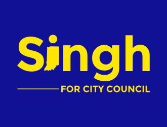 Singh for City Council logo design by aldesign