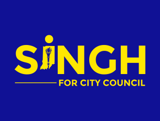 Singh for City Council logo design by aldesign