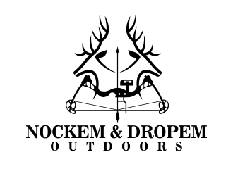 Nockem & Dropem Outdoors logo design by b3no