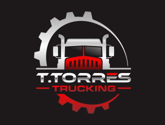 T.Torres Trucking logo design by hidro