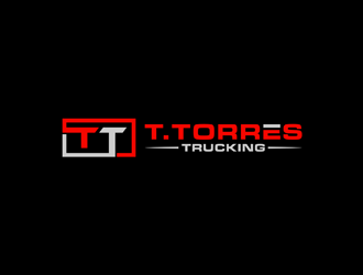 T.Torres Trucking logo design by johana