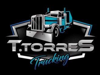 T.Torres Trucking logo design by Suvendu