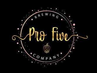 Pro Five Brewing Company logo design by frontrunner