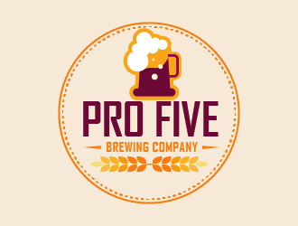 Pro Five Brewing Company logo design by czars