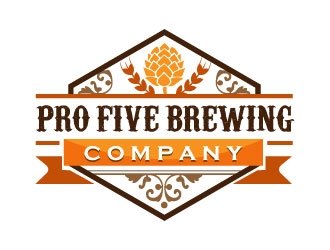 Pro Five Brewing Company logo design by Suvendu